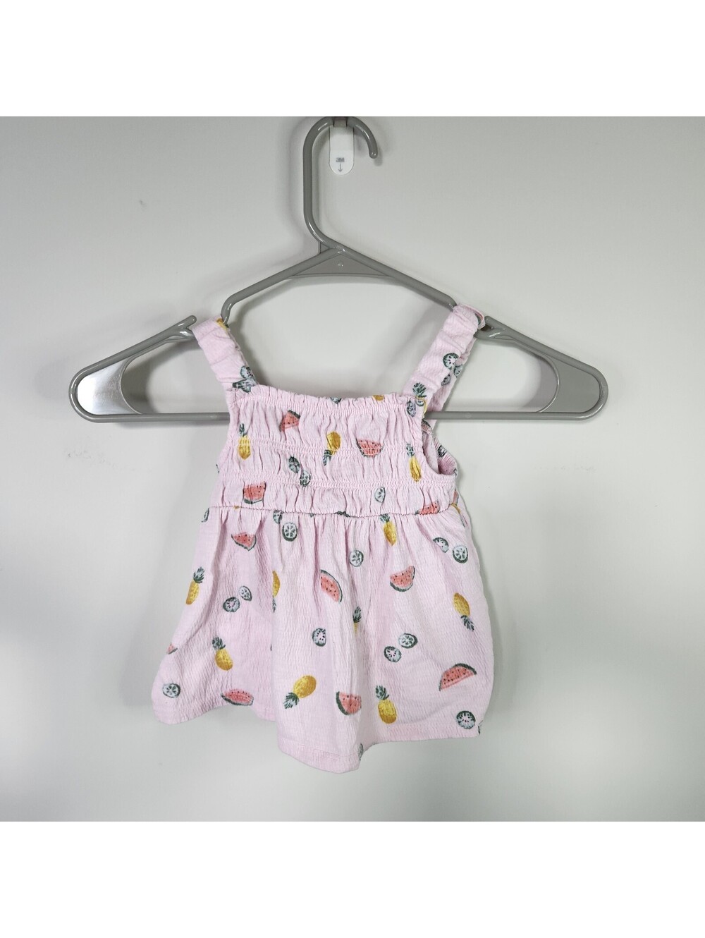 Carter's 24M pink fruit print tank top